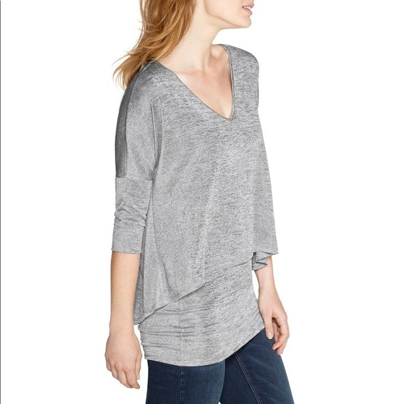 WHBM V-Neck Double Layer Tunic - Picture 2 of 5